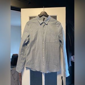 Lululemon light blue commission button down in size medium.